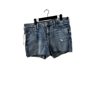 Silver Jeans Womens High Rise Curvy Distressed Jean Shorts Size 32